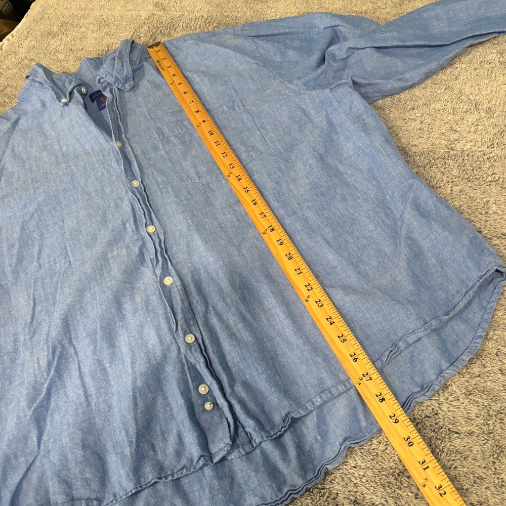 Blue Marine Mens Button Down Shirt XXL Coastal Nautical Preppy Minimalist 21280 - Picture 7 of 9
